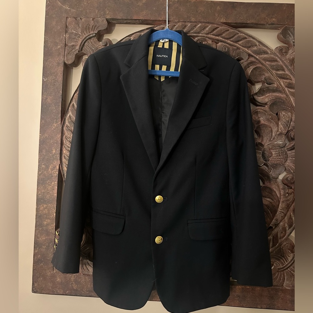 Nautica Boys Black Blazer